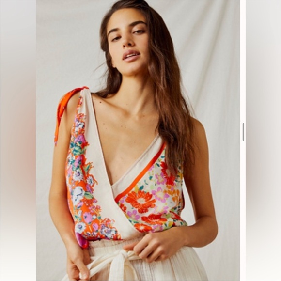 Free People Tops - Free People Tied To You Tank in the "Fiesta Combo" colorway.
